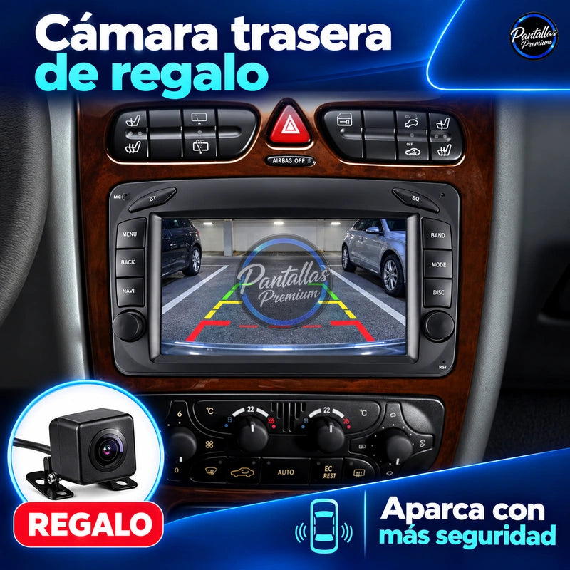 Mercedes-Benz W203 W209 - Radio Pantalla Carplay y Android Auto