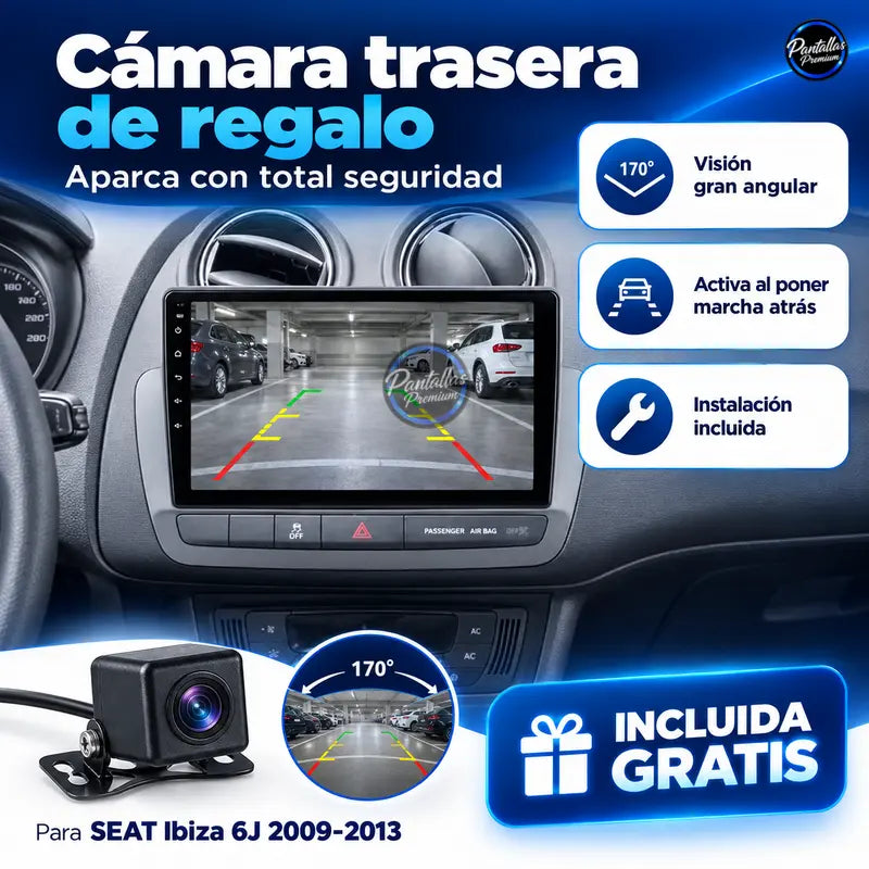 Seat Ibiza 6J 2008-2014 - Radio Pantalla Carplay y Android Auto