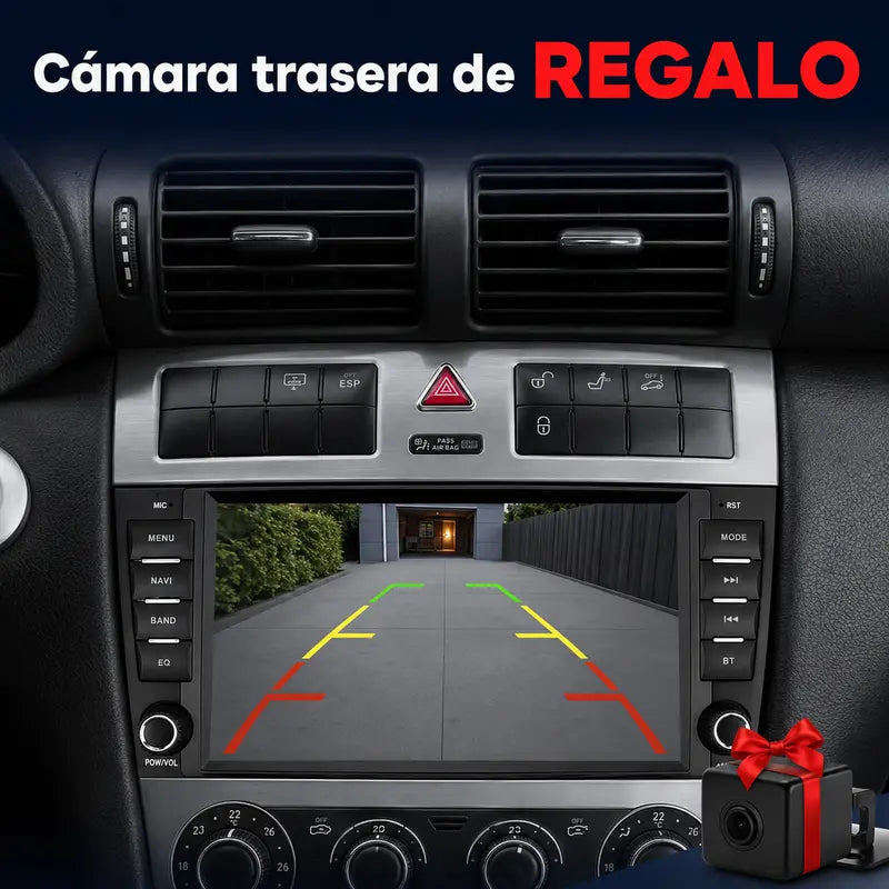 Mercedes-Benz Clase C W203 CLC - Radio Pantalla Carplay y Android Auto