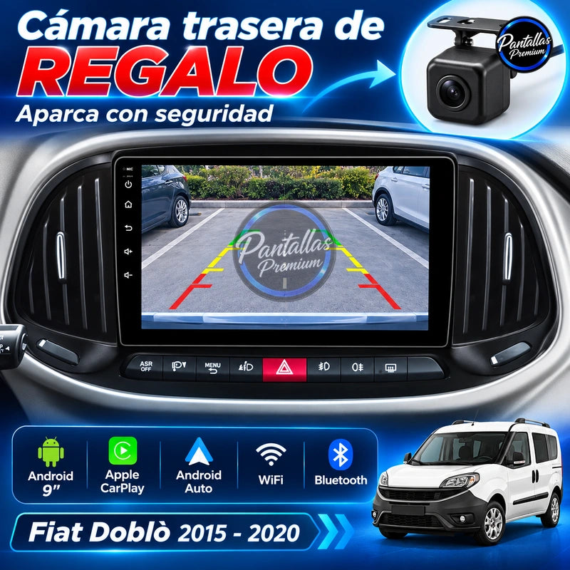 Fiat Doblo 2015-2019 - Radio Pantalla Carplay y Android Auto