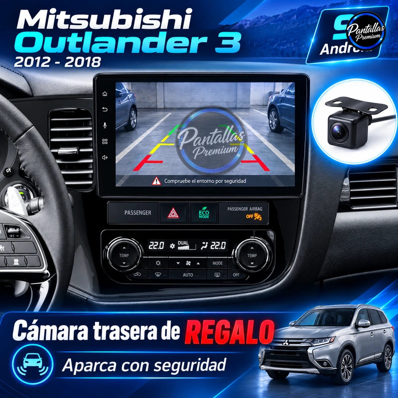 Mitsubishi Outlander 3 2012-2021 - Radio Pantalla Carplay y Android Auto
