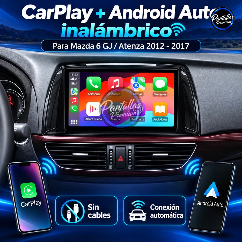 Radio pantalla CarPlay y Android Auto para Mazda 6 2012-2017 - foto 3