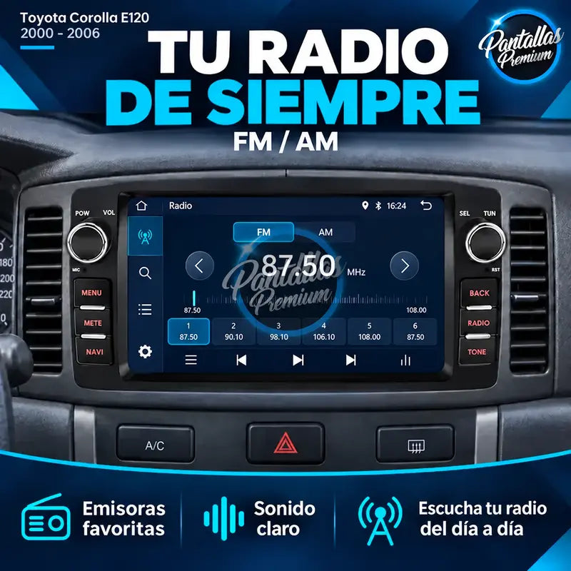 Radio FM AM para Toyota Corolla E120