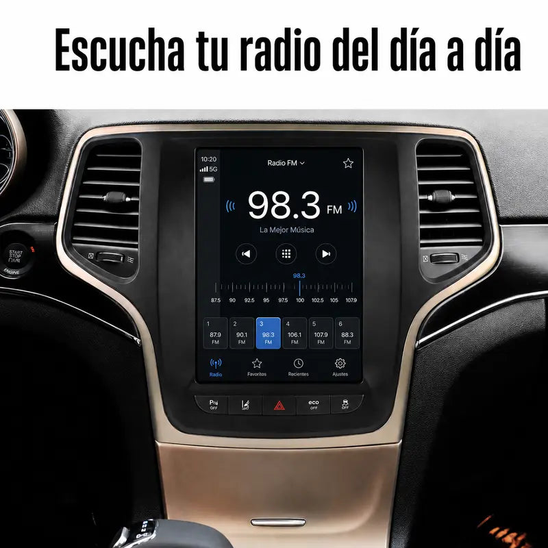 Radio Pantalla CarPlay y Android Auto para Jeep Grand Cherokee 2013-2023