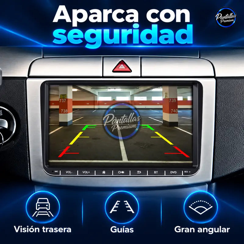 Volkswagen Golf 5 6 Passat B6 Seat Leon Touran Touareg Jetta - Radio Pantalla Carplay y Android Auto