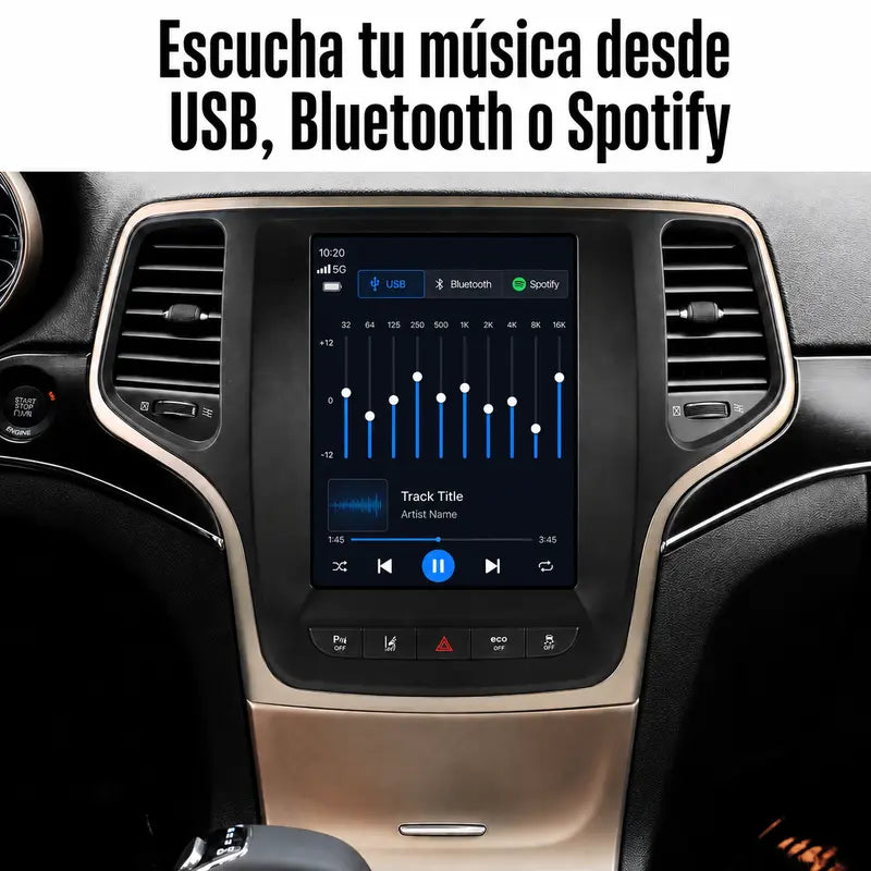 Radio Pantalla CarPlay y Android Auto para Jeep Grand Cherokee 2013-2023