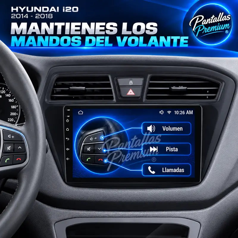 Hyundai i20 mandos del volante