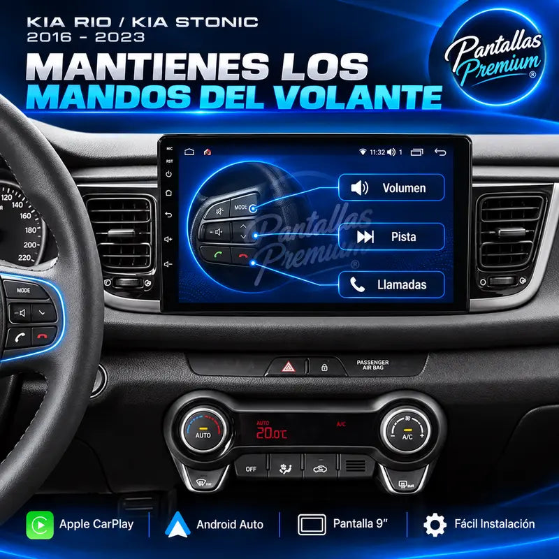 06 Kia Rio Stonic mandos del volante