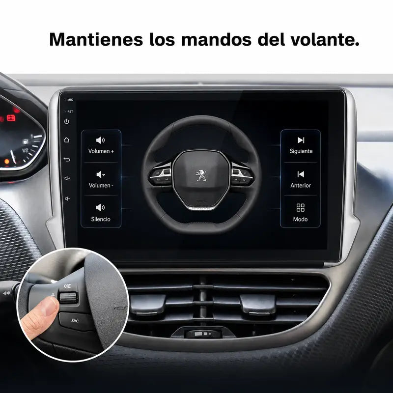 Radio pantalla CarPlay y Android Auto para Peugeot 208 2008 - foto 6