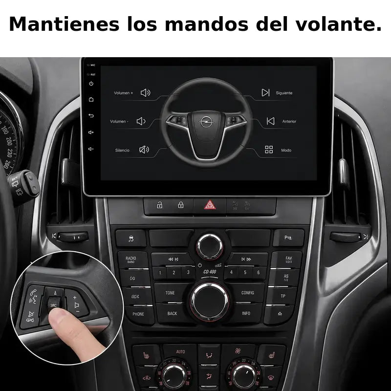 Radio pantalla CarPlay y Android Auto para Opel Astra J 2009-2017 - foto 6