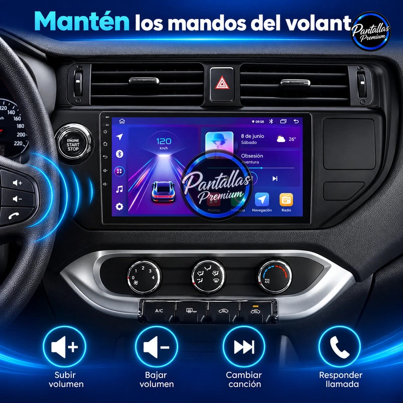 KIA RIO 2011-2018 - Radio Pantalla Carplay y Android Auto