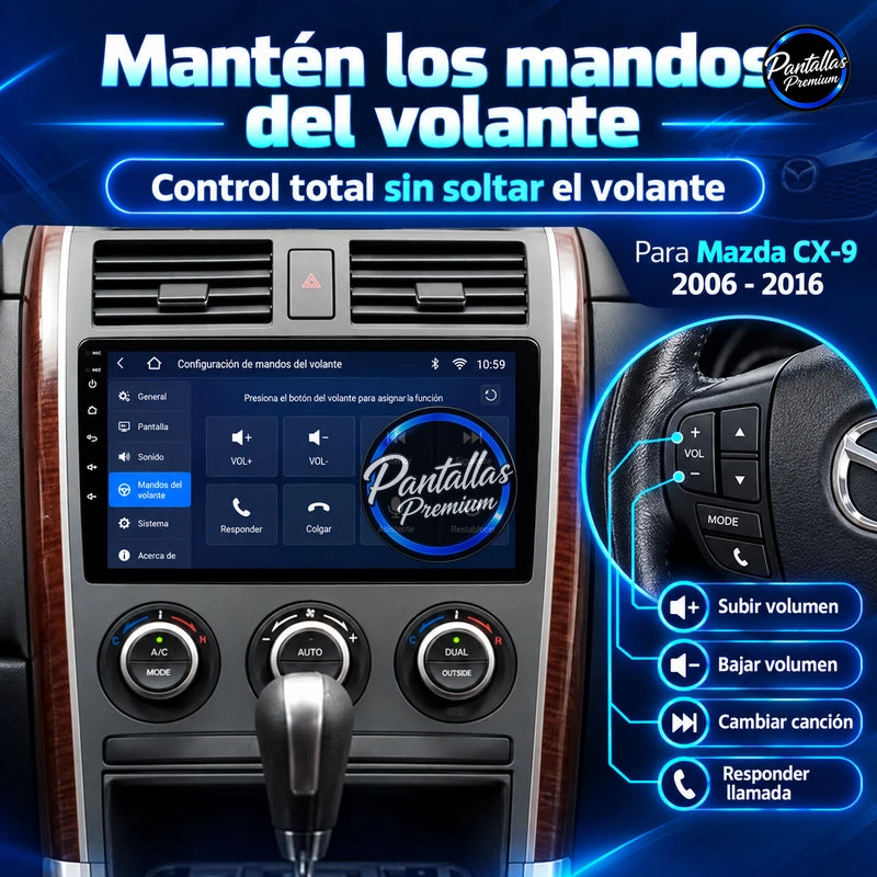 Radio pantalla CarPlay y Android Auto para Mazda CX9 2006-2016 - foto 7