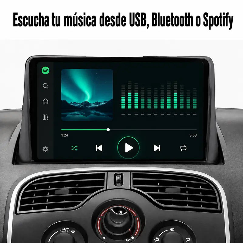 Radio pantalla CarPlay y Android Auto para Renault Kangoo 2008-2018 - foto 8