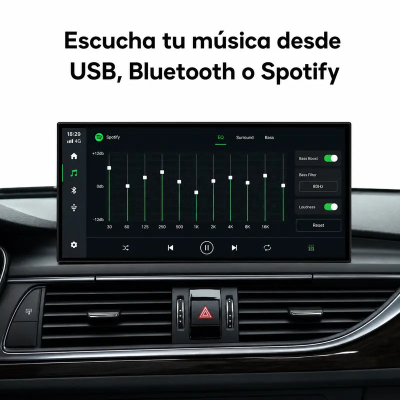 Radio pantalla CarPlay y Android Auto para Audi A6 C7 y A7 (2011-2019) - foto 6