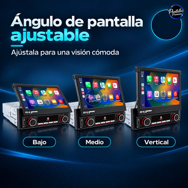 Radio Pantalla Carplay + Android Auto 1 DIN