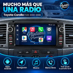 Apps Android en radio pantalla Toyota Corolla E120
