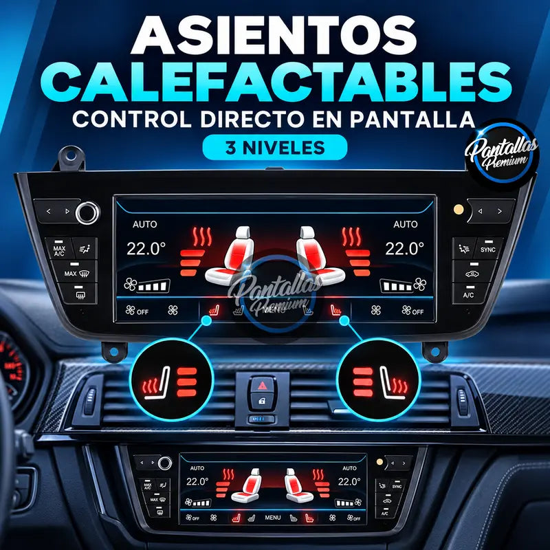 Control de asientos calefactables en climatizador LCD BMW