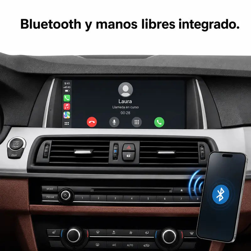 Radio pantalla CarPlay y Android Auto para BMW Serie 5 F10 F11 2011-2018 - foto 7