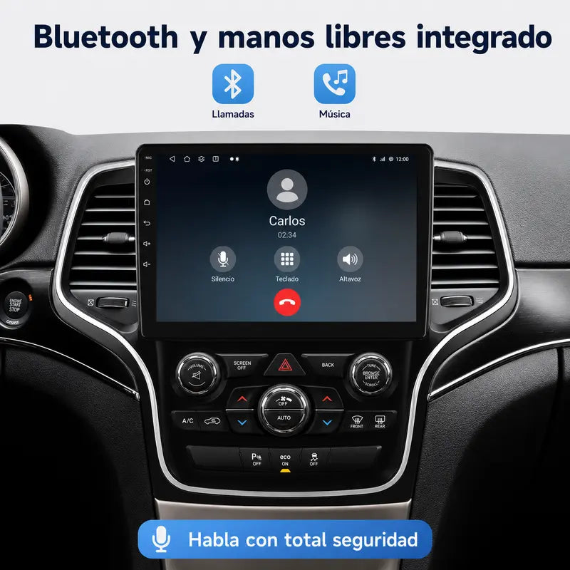 Radio pantalla CarPlay y Android Auto para Jeep Grand Cherokee WK2 2013-2023 - foto 7