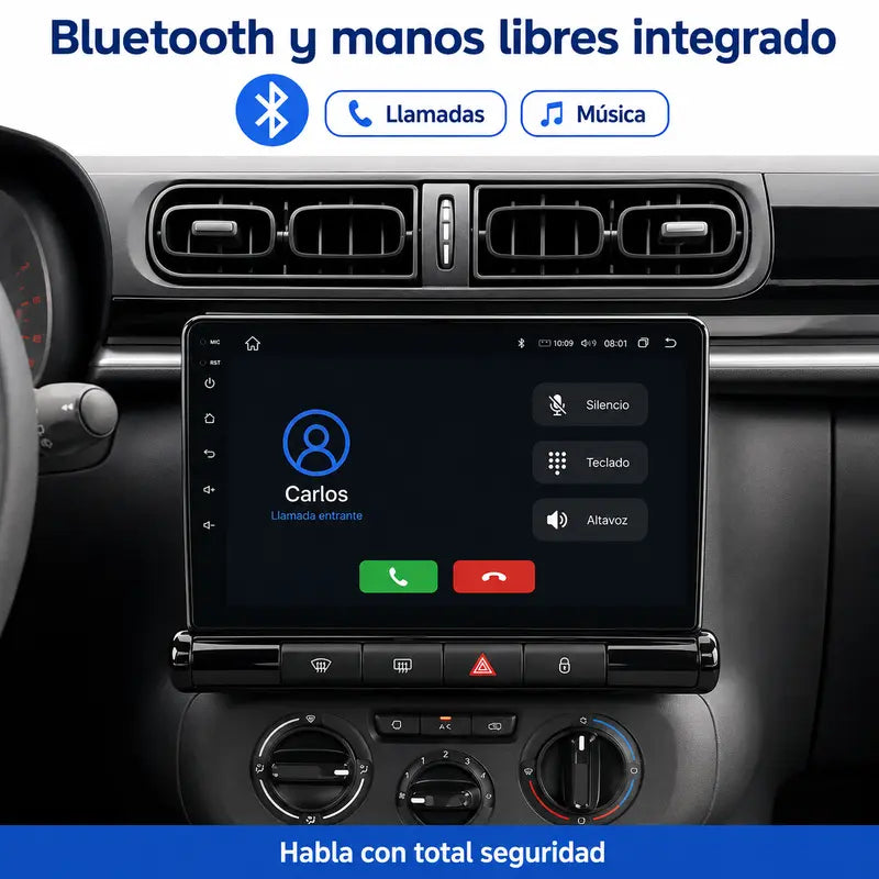 Radio pantalla CarPlay y Android Auto para Citroen C3 C4 Aircross 2017-2023 - foto 7