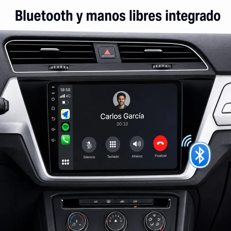 Radio pantalla CarPlay y Android Auto para Volkswagen Touran 2016-2022 - foto 7