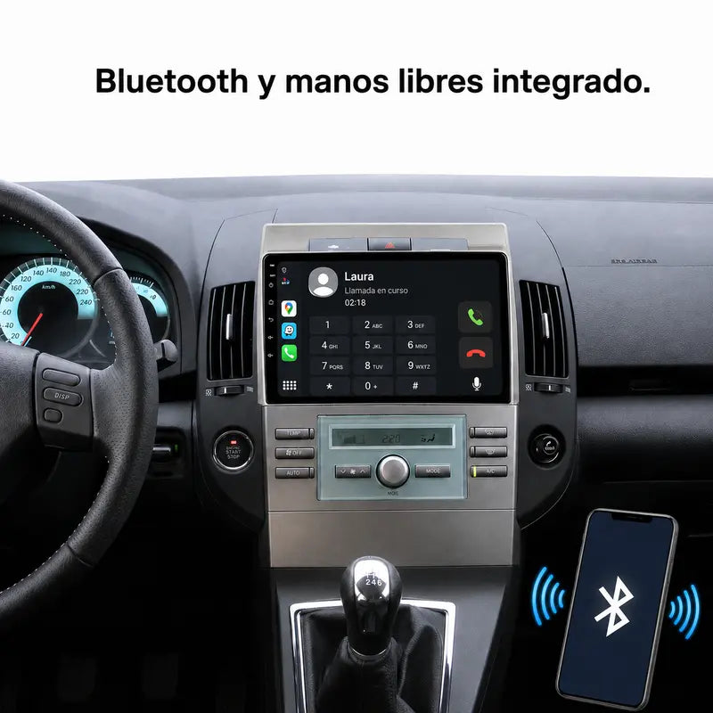 Radio pantalla CarPlay y Android Auto para Toyota Verso 2004-2009 - foto 7
