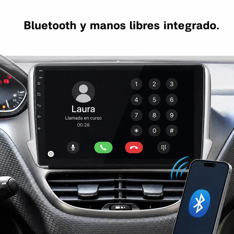 Radio pantalla CarPlay y Android Auto para Peugeot 208 2008 - foto 7