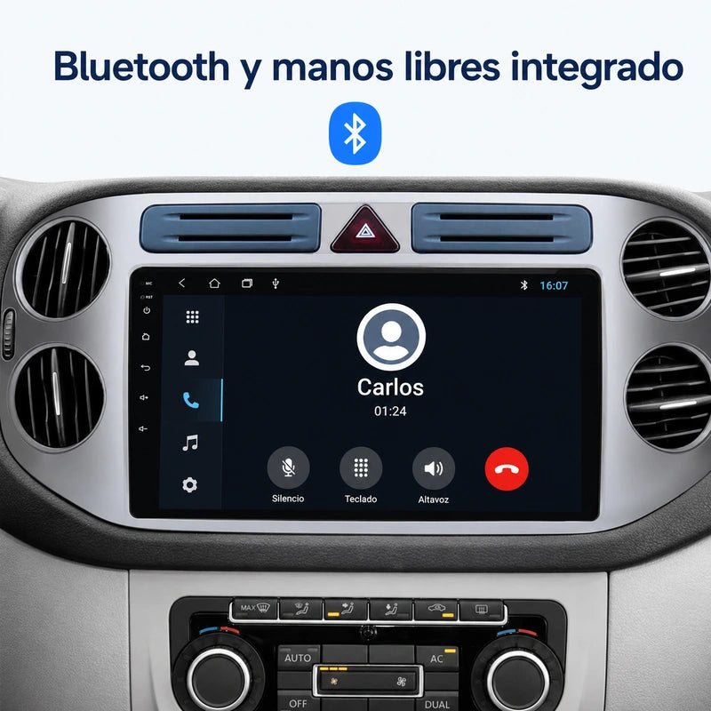 Volkswagen Tiguan 2006-2016 - Radio Pantalla Carplay y Android Auto