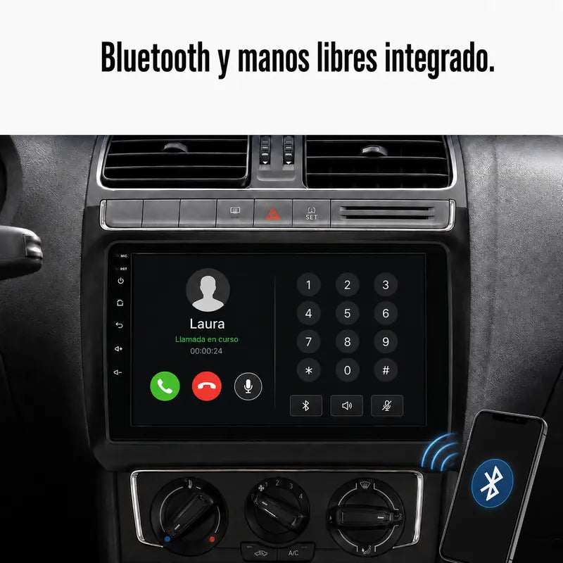 Radio pantalla CarPlay y Android Auto para Volkswagen POLO 2008-2020 - foto 7