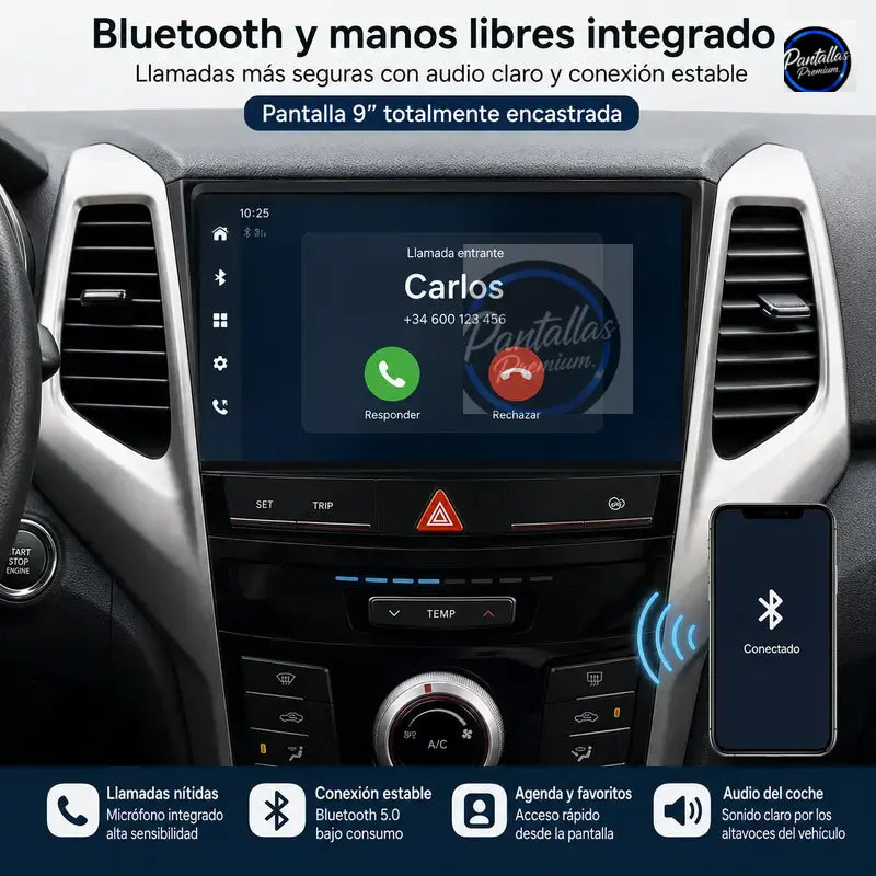 Radio pantalla CarPlay y Android Auto para SsangYong Tivolan Tivoli 2014-2017 - foto 6