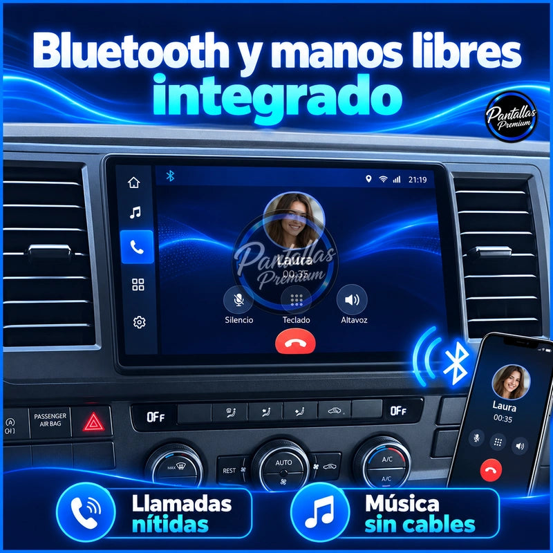 VOLKSWAGEN CARAVELLE T6 — 07-bluetooth — Pantallas Premium V6.1