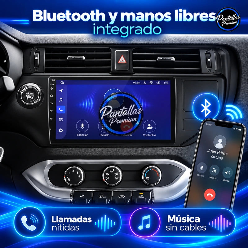 KIA RIO 2011-2018 - Radio Pantalla Carplay y Android Auto