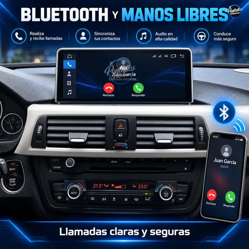 Radio pantalla CarPlay y Android Auto para BMW Serie 1 2 3 4 F20 F30 F32 F36 NBT EVO 4G 2013-2017 - foto 7