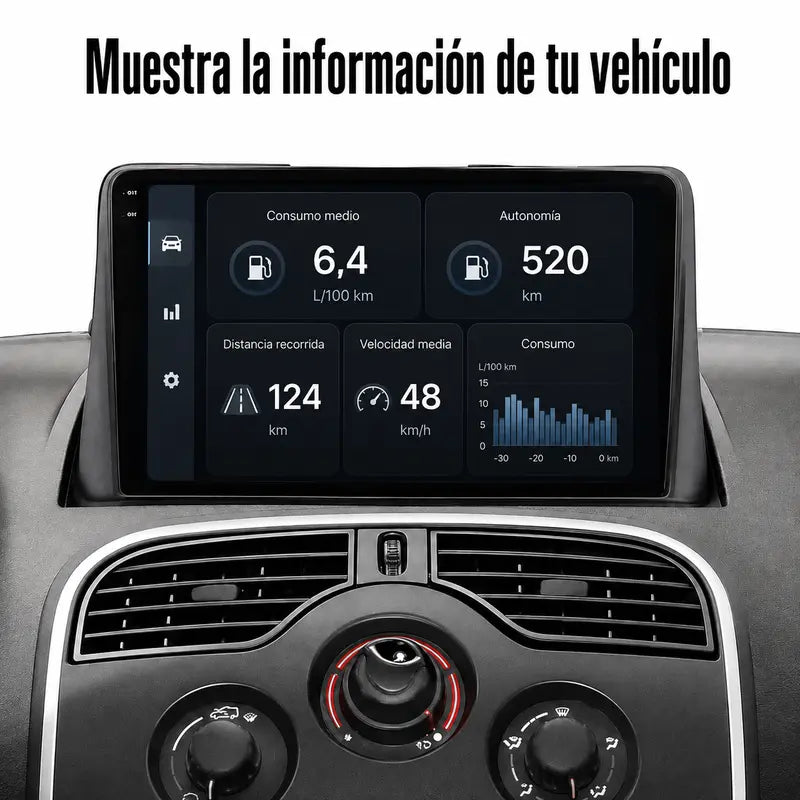 Radio pantalla CarPlay y Android Auto para Renault Kangoo 2008-2018 - foto 9