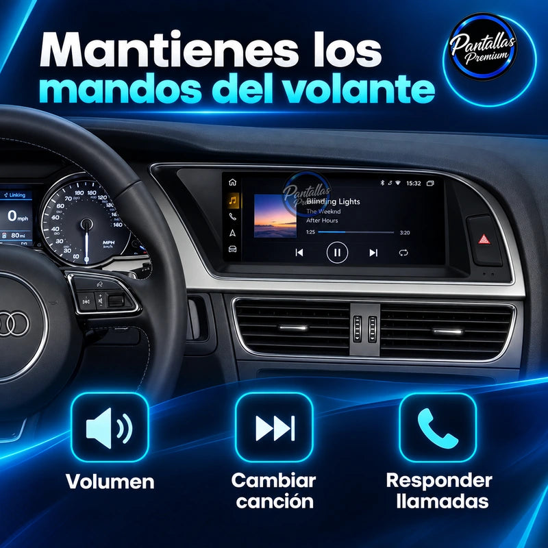 Audi A5 2009-2016 - Radio Pantalla Carplay y Android Auto