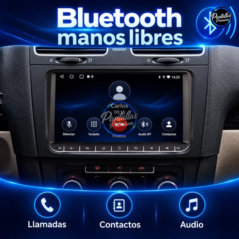 Volkswagen Golf 5 6 Passat B6 Seat Leon Touran Touareg Jetta - Radio Pantalla Carplay y Android Auto