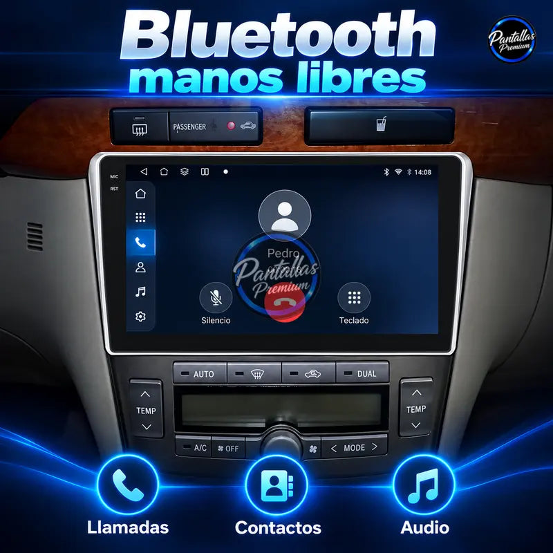 Toyota Avensis 2002-2008 - Radio Pantalla Carplay y Android Auto