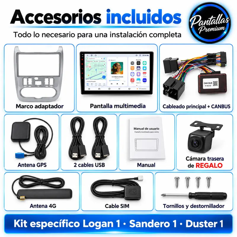 Kit de accesorios incluido
