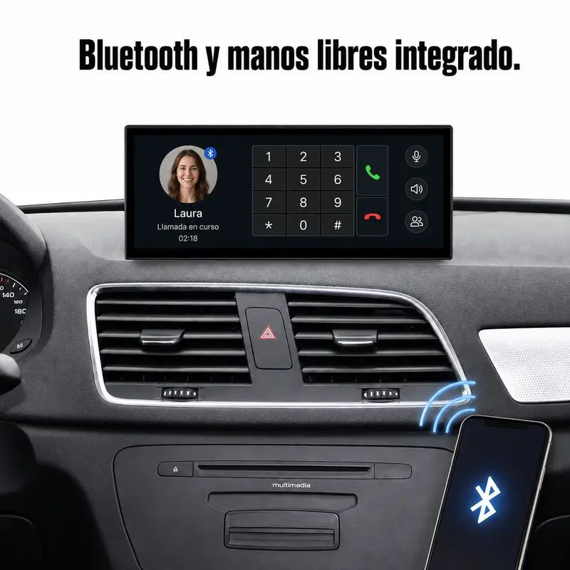 Audi Q3 Linux 2013-2018 - Radio Pantalla Carplay y Android Auto