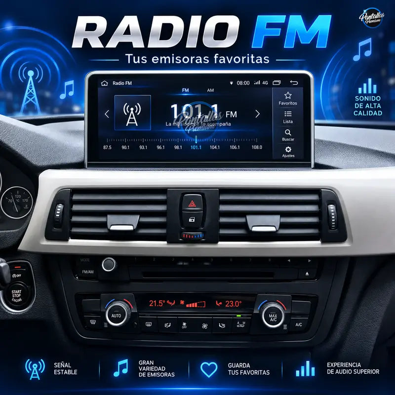 Radio pantalla CarPlay y Android Auto para BMW Serie 1 2 3 4 F20 F30 F32 F36 NBT EVO 4G 2013-2017 - foto 8