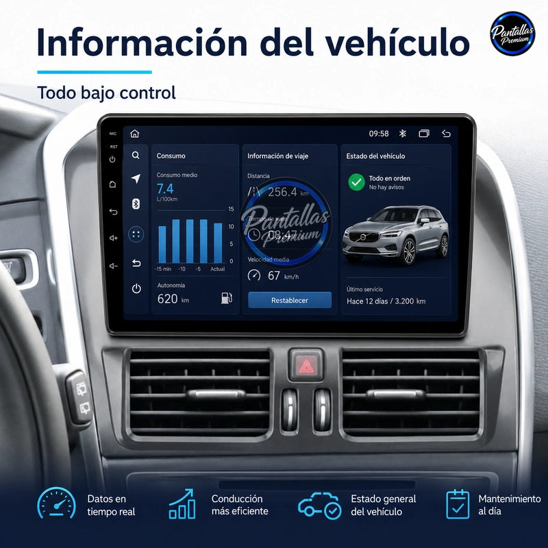 Radio pantalla CarPlay y Android Auto para Volvo XC60 2008 a 2017 - foto 11