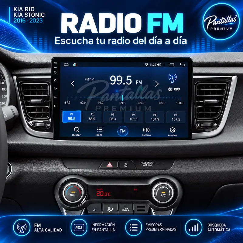 08 Kia Rio Stonic radio FM