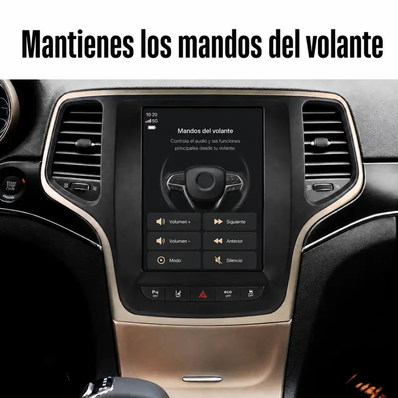 Radio Pantalla CarPlay y Android Auto para Jeep Grand Cherokee 2013-2023