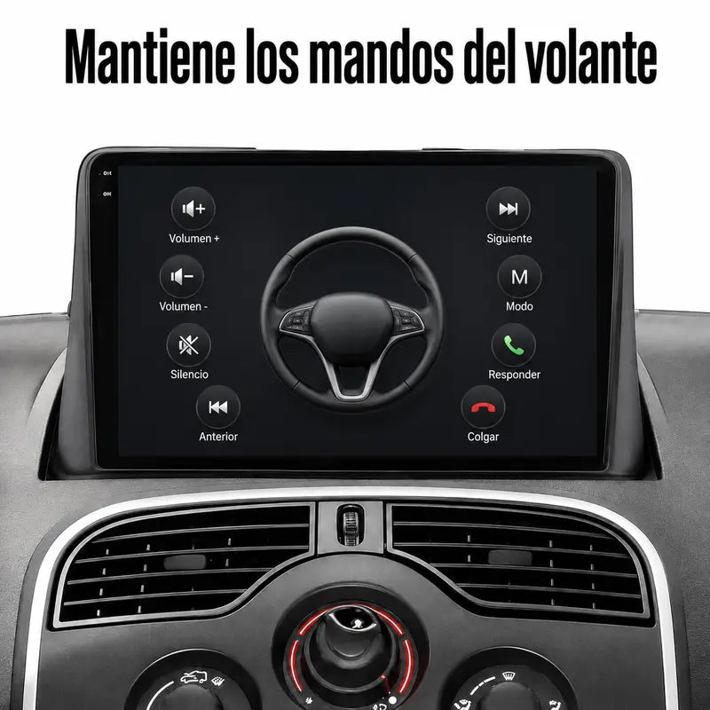 Radio pantalla CarPlay y Android Auto para Renault Kangoo 2008-2018 - foto 10