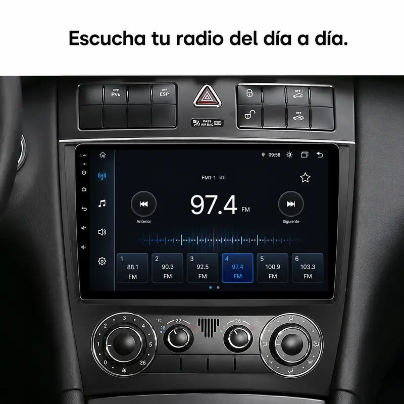 Radio pantalla CarPlay y Android Auto para Mercedes-Benz Clase C - foto 7