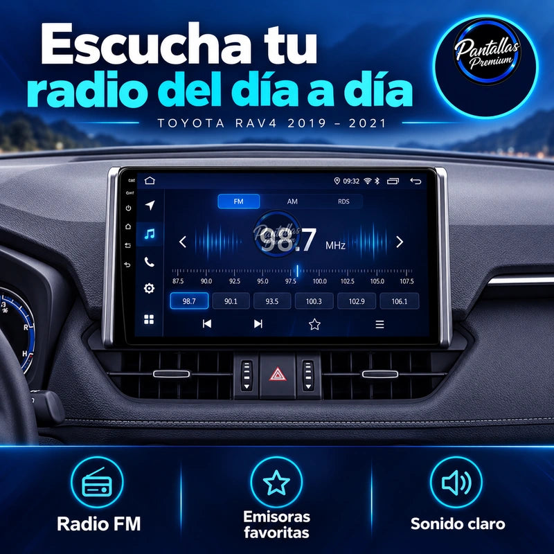 Toyota Rav 4 2018-2022 - Radio Pantalla Carplay y Android Auto