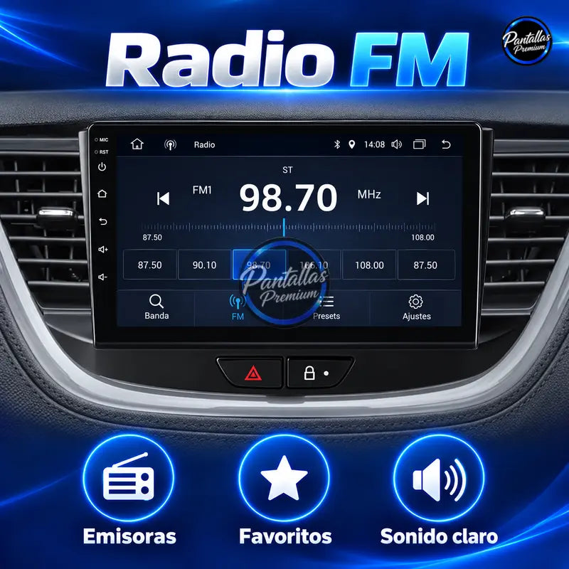 Opel Grandland X Crossland X 2015-2021 - Radio Pantalla Carplay y Android Auto