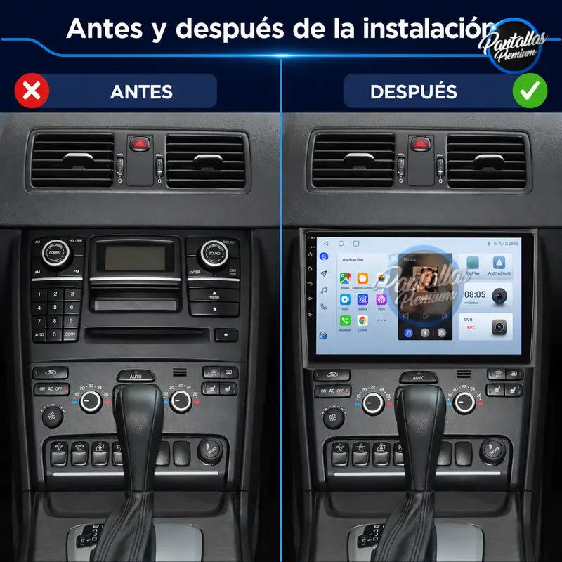Radio pantalla CarPlay y Android Auto para VOLVO XC90 2004-2014 Versión Inferior - foto 2