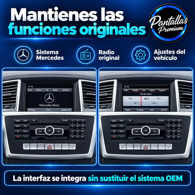 Conserva las funciones originales Mercedes W166 X166