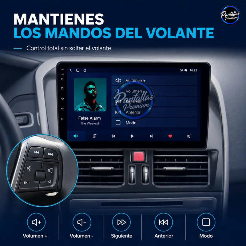 Radio pantalla CarPlay y Android Auto para Volvo XC60 2008 a 2017 - foto 5